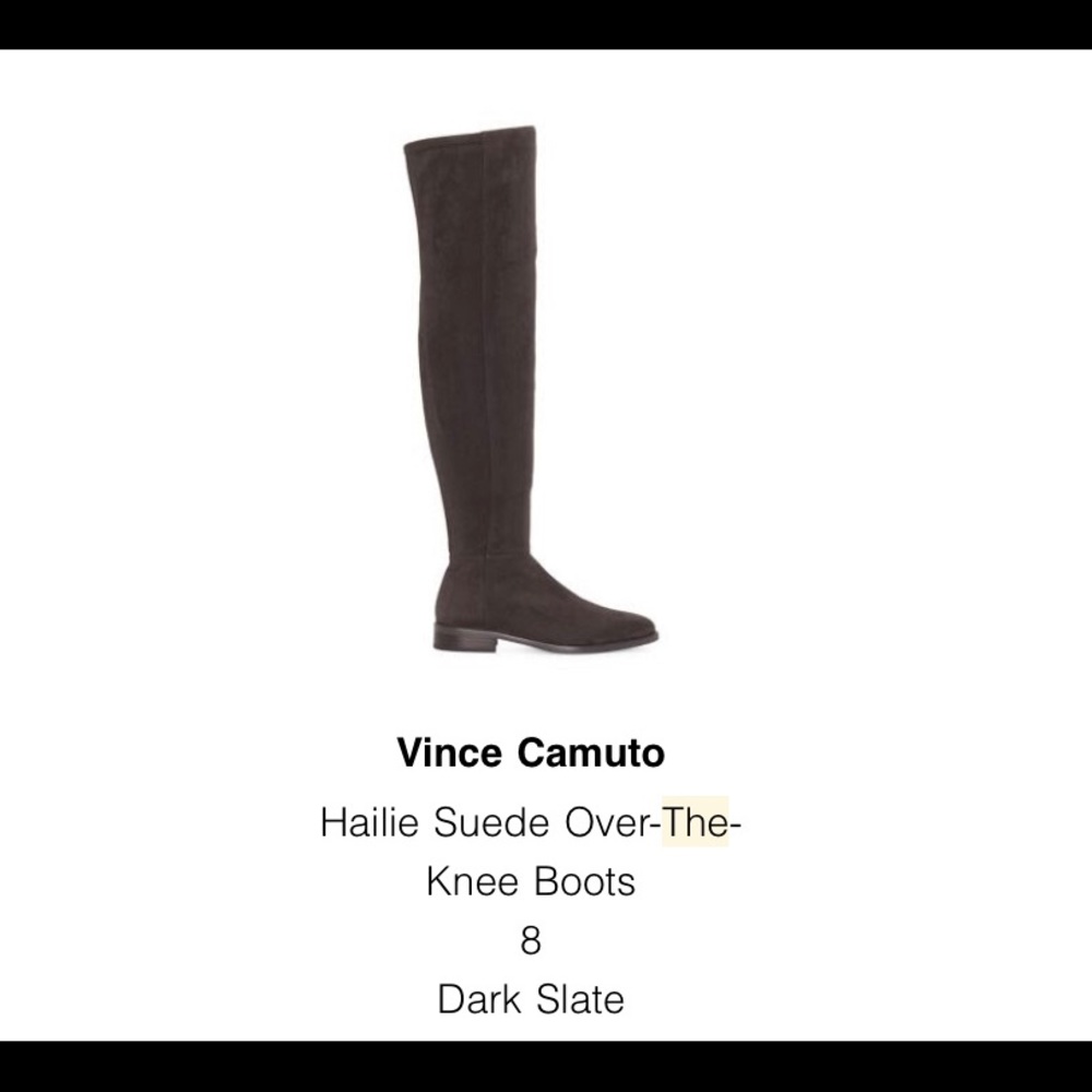Suede over the knee boots
